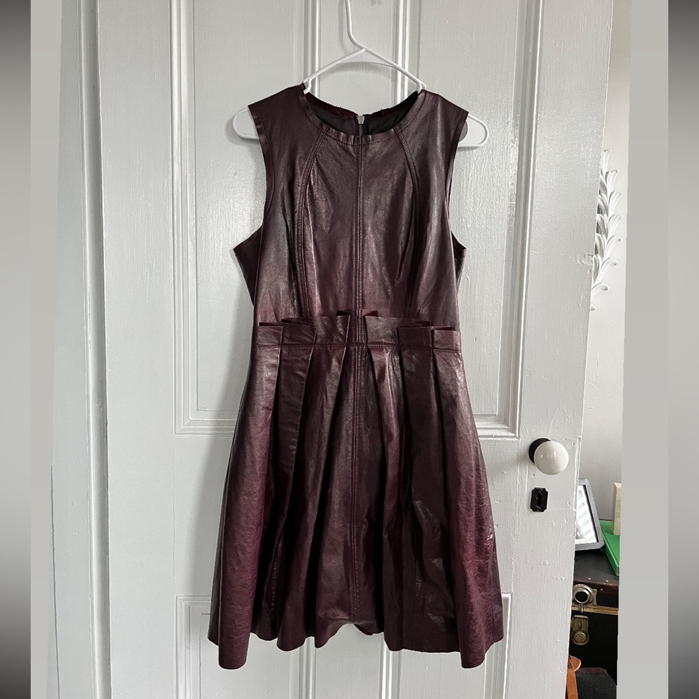 Zara Leather Mini Dress US 8